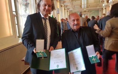 Große Ehre für Klaus Dieter Hartl und „Sir“ Oliver Mally.